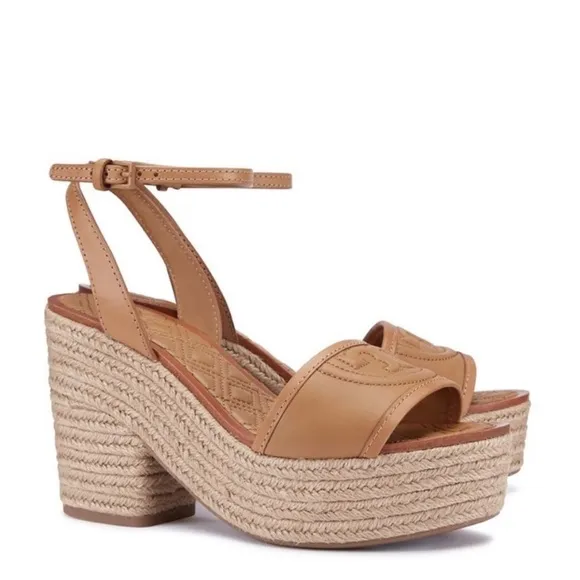 Tory Burch Leather Spadrilles Size 5.5
