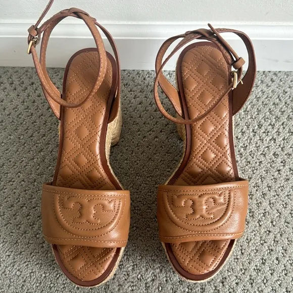 Tory Burch Leather Spadrilles Size 5.5