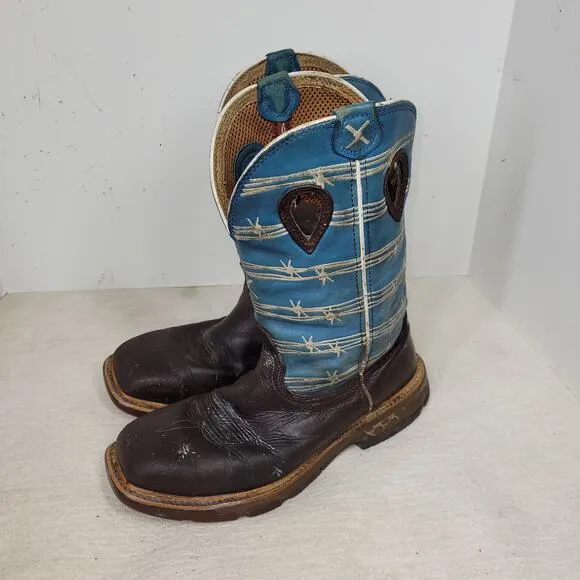 Twisted X Boots Mens Size 9D Brown Leather Gorpcore Comp Toe Workwear Work