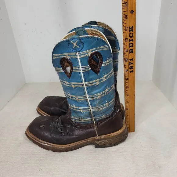 Twisted X Boots Mens Size 9D Brown Leather Gorpcore Comp Toe Workwear Work