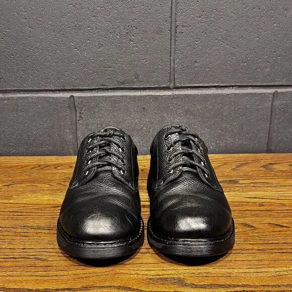 TX by Thorogood Harrington Black Leather Oxford Work Shoes Men’s 10.5 Wide