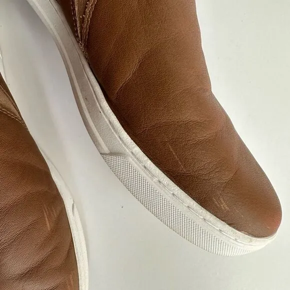 UGG Australia Brown Leather Slip On Comfort Shoes Size 11