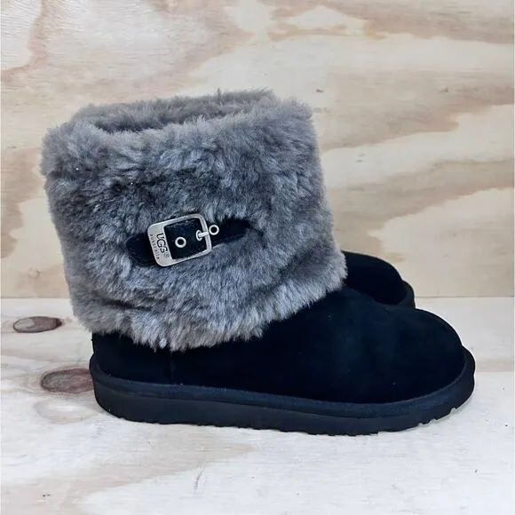 UGG Australia - Ellee - Winter Boots - Black - Kids Big Gril's - 6 -S/N 1001672
