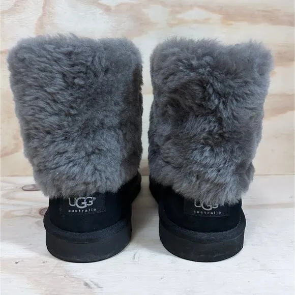 UGG Australia - Ellee - Winter Boots - Black - Kids Big Gril's - 6 -S/N 1001672
