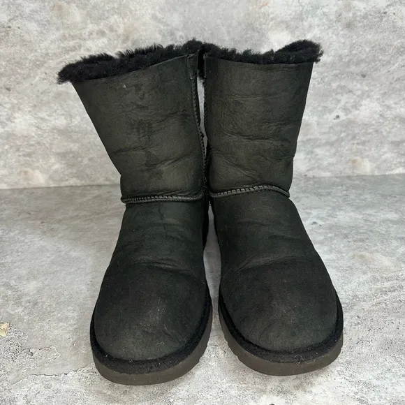 UGG Bailey Bow II Women's Winter Boots - Black, US 10