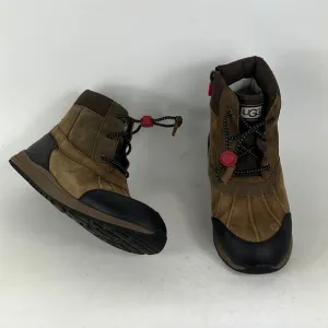 Ugg brown tan waterproof Turlock winter boots us kids youth unisex size 6