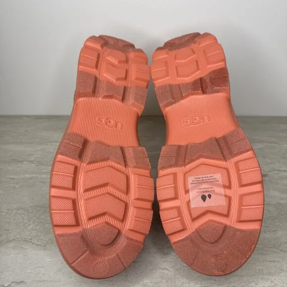 UGG Neumel X Women's Waterproof Hiking Rain Boots Salmon &amp; Coral Size 12 SLW