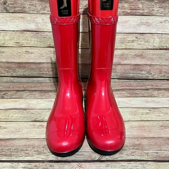 Ugg Red Sienna rubber Rain Boots