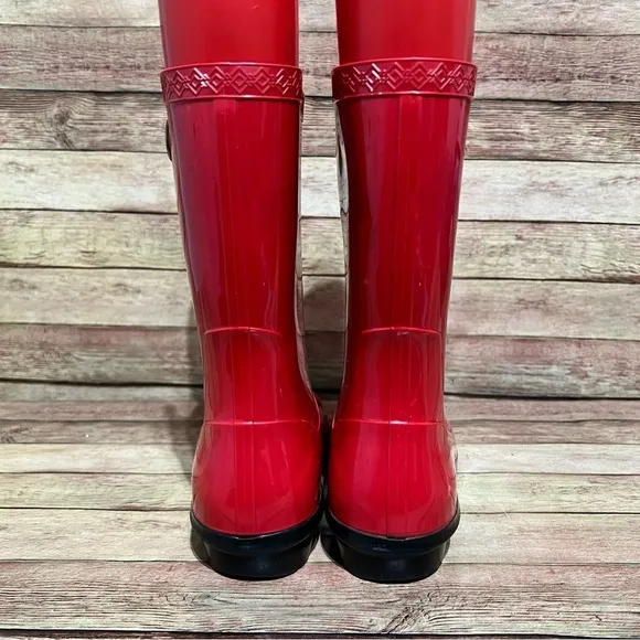 Ugg Red Sienna rubber Rain Boots