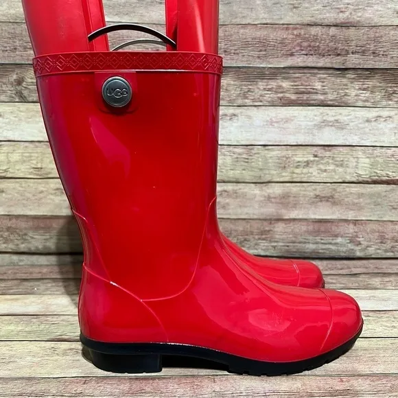 Ugg Red Sienna rubber Rain Boots