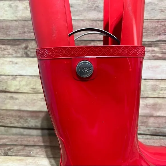 Ugg Red Sienna rubber Rain Boots