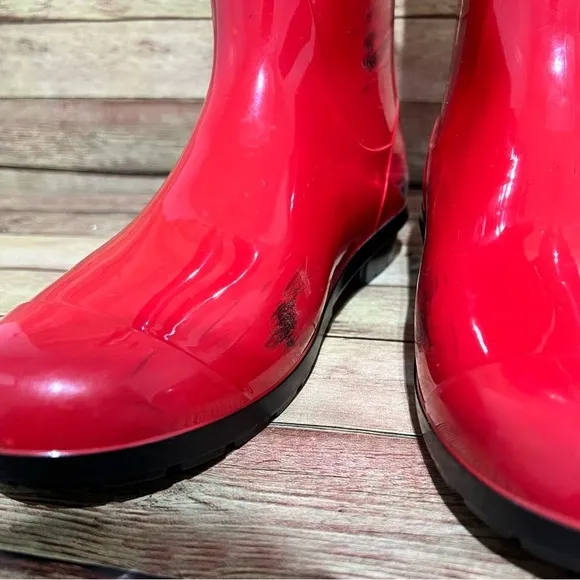 Ugg Red Sienna rubber Rain Boots