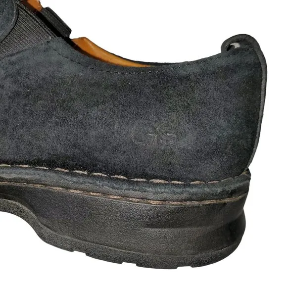 UGG Slip-On Loafers Shoes Suede Square-Toe Grunge Academia Casual Chunky
