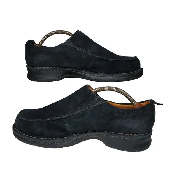 UGG Slip-On Loafers Shoes Suede Square-Toe Grunge Academia Casual Chunky