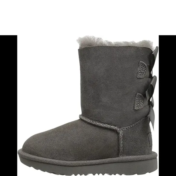 UGG Toddlers Bailey Bow II Boots Grey Size 7C
