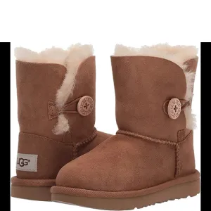UGG Toddlers Bailey Button II Boots Chestnut Size 9C