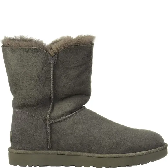 UGG Womens Bailey Button II Boots Grey Size 7