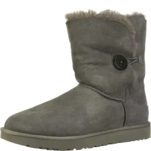 UGG Womens Bailey Button II Boots Grey Size 7