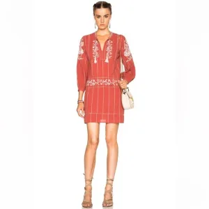Ulla Johnson Dahlia mini dress in Rust ❤️