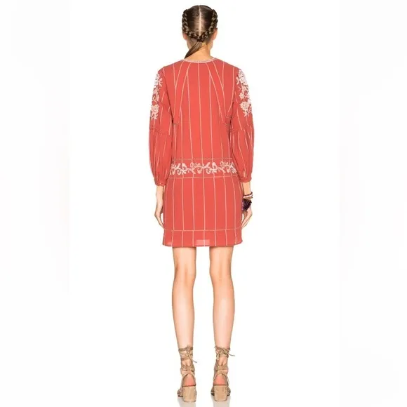 Ulla Johnson Dahlia mini dress in Rust ❤️