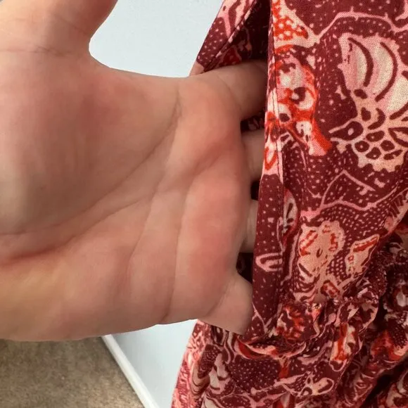 ULLA JOHNSON fawn dress in coral size 0