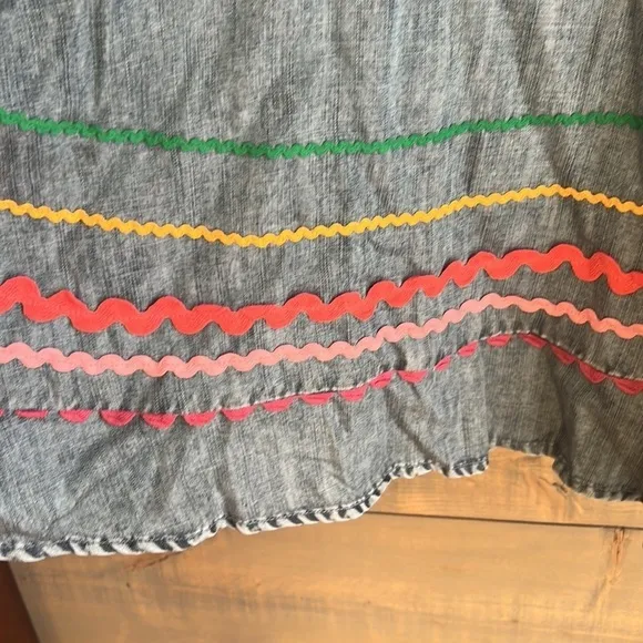 Uncle Franks RicRac blue jean style tiered dress