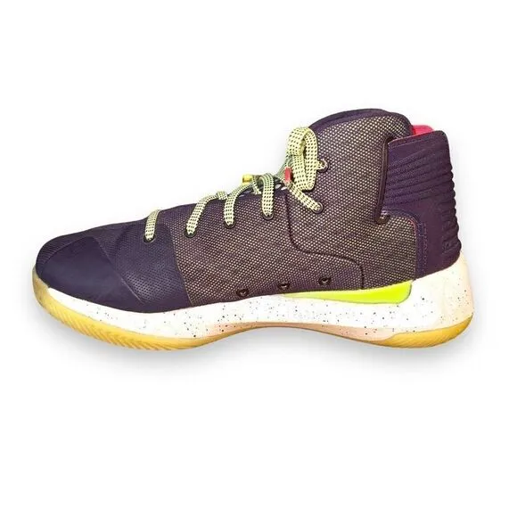 Under Armour Curry 3zero Men Sz 9 Imperial Purple 1298308-500 Shoes