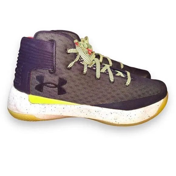 Under Armour Curry 3zero Men Sz 9 Imperial Purple 1298308-500 Shoes
