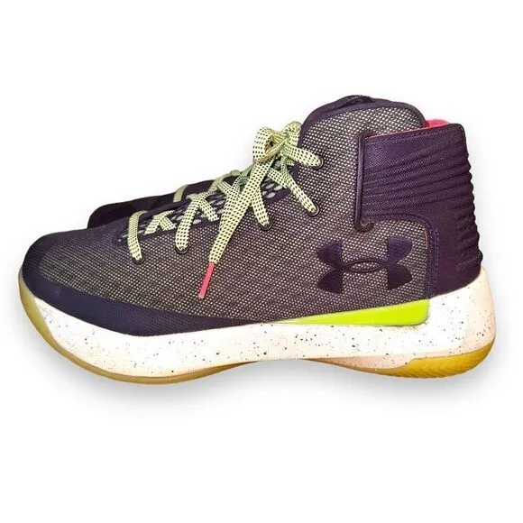 Under Armour Curry 3zero Men Sz 9 Imperial Purple 1298308-500 Shoes