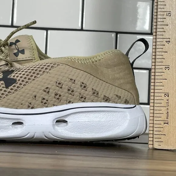 Under Armour Kilchis Mens Size 11.5 Fishing Shoes Beige Athletic Outdoor Sneaker