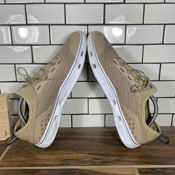 Under Armour Kilchis Mens Size 11.5 Fishing Shoes Beige Athletic Outdoor Sneaker