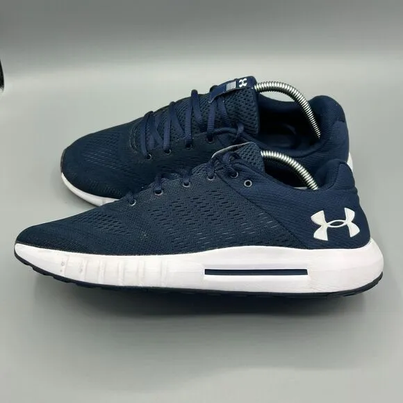 Under Armour Mens Micro G Pursuit Running Shoes Navy Size 11