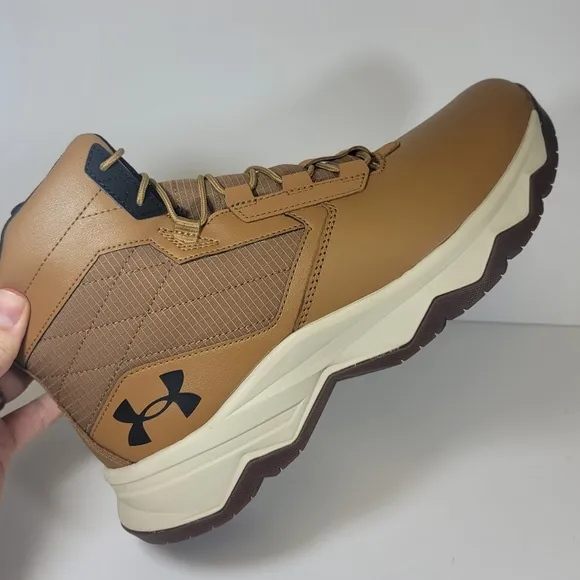 Under Armour Mens UA Stellar G2 6&quot;  Tactical Hiking Boots Size 12 - Brown