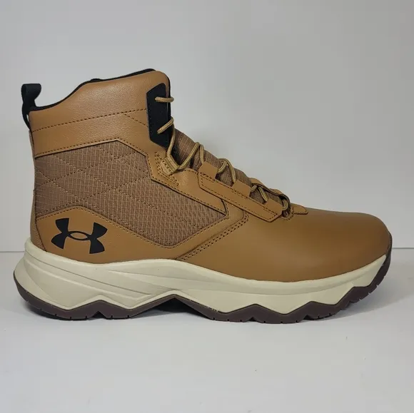 Under Armour Mens UA Stellar G2 6&quot;  Tactical Hiking Boots Size 12 - Brown
