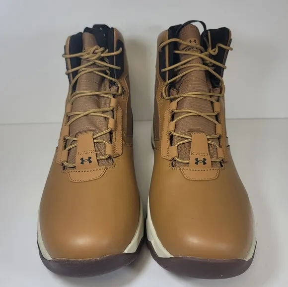 Under Armour Mens UA Stellar G2 6&quot;  Tactical Hiking Boots Size 12 - Brown