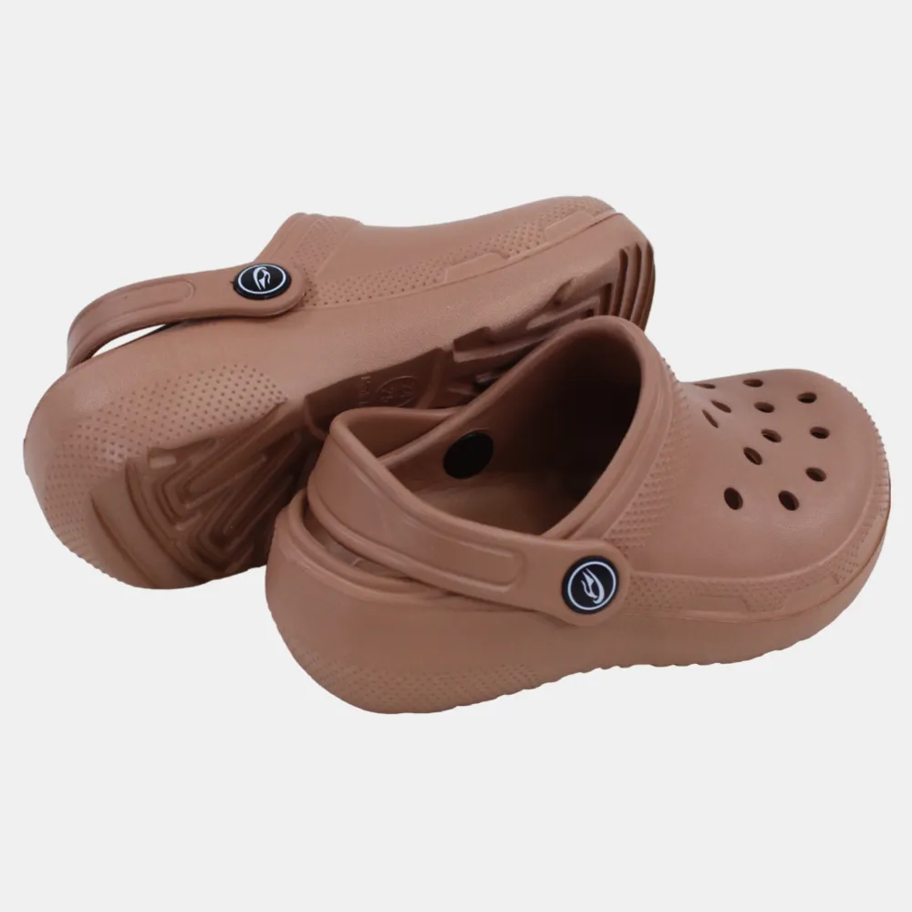 Unisex Kids Rubber CRO – Beige