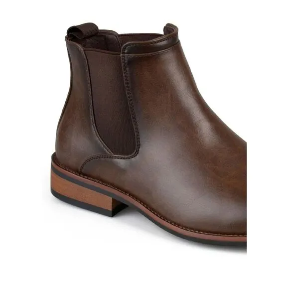 Vance Co. Men's Landon Dress Boot Brown Size 7.5 M