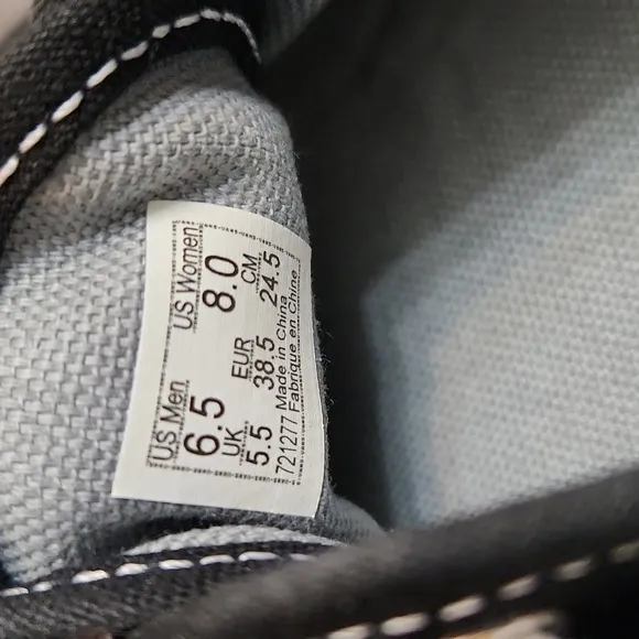 Vans × Ashley Williams Black and White Tetlxt Printed Laces Sneakers (W Size 8)