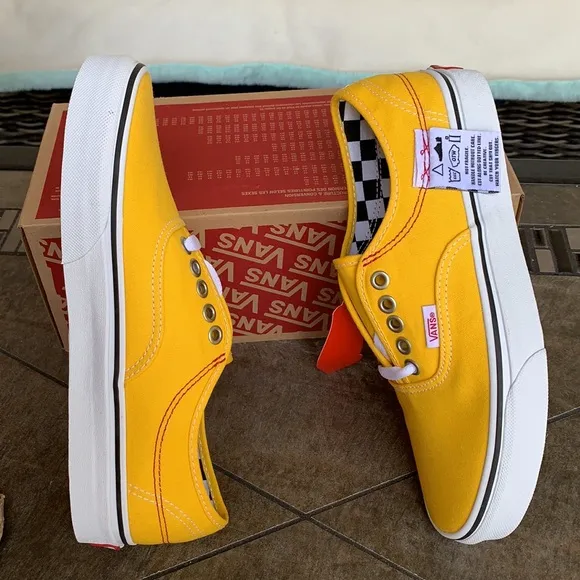 VANS AUTHENTIC HC DIY LEMON CHROME/TRUE WHITE WMNS
