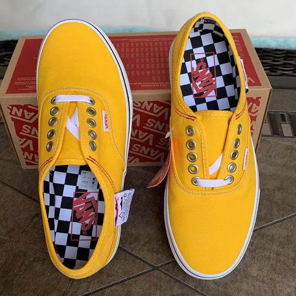VANS AUTHENTIC HC DIY LEMON CHROME/TRUE WHITE WMNS