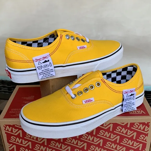 VANS AUTHENTIC HC DIY LEMON CHROME/TRUE WHITE WMNS