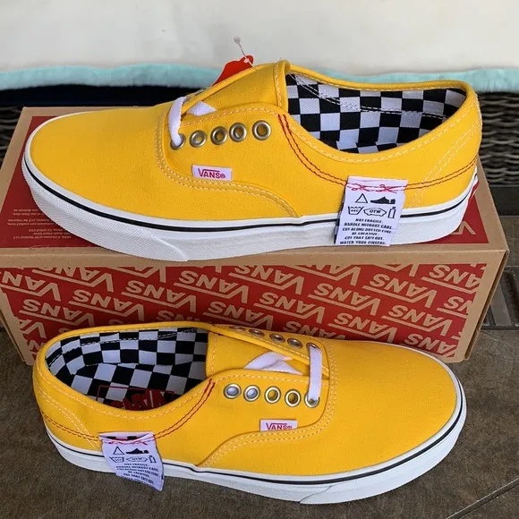 VANS AUTHENTIC HC DIY LEMON CHROME/TRUE WHITE WMNS
