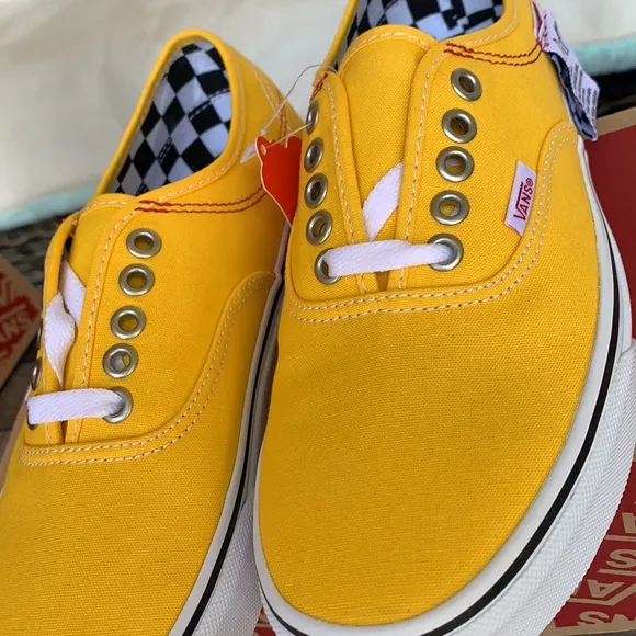 VANS AUTHENTIC HC DIY LEMON CHROME/TRUE WHITE WMNS