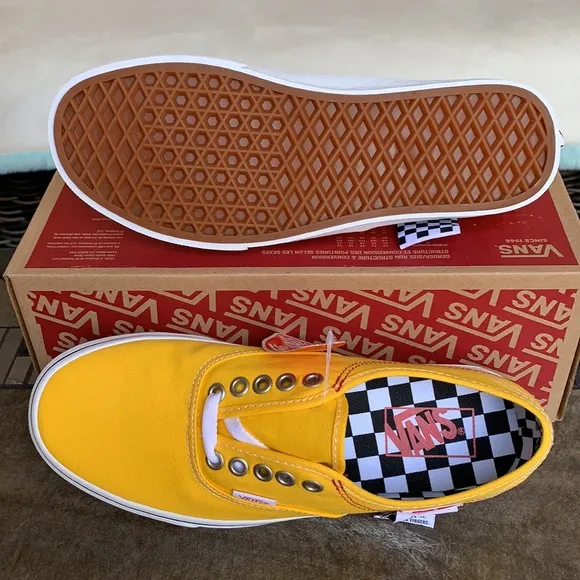 VANS AUTHENTIC HC DIY LEMON CHROME/TRUE WHITE WMNS