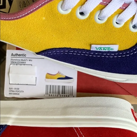 VANS AUTHENTIC SUNSHINE Multi/True White men’s