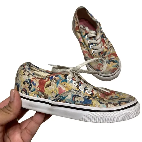 Vans Disney Princess Lace Up Low Sneakers Toddlers Size 9