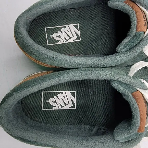 Vans Doheny Mens Size 10 Green Suede Casual Low Top Lace Up Shoes