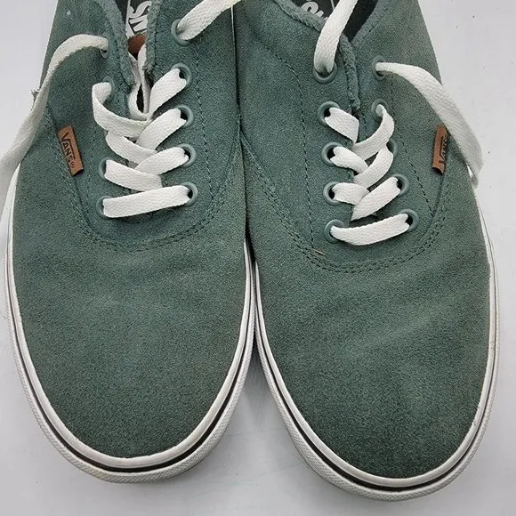 Vans Doheny Mens Size 10 Green Suede Casual Low Top Lace Up Shoes