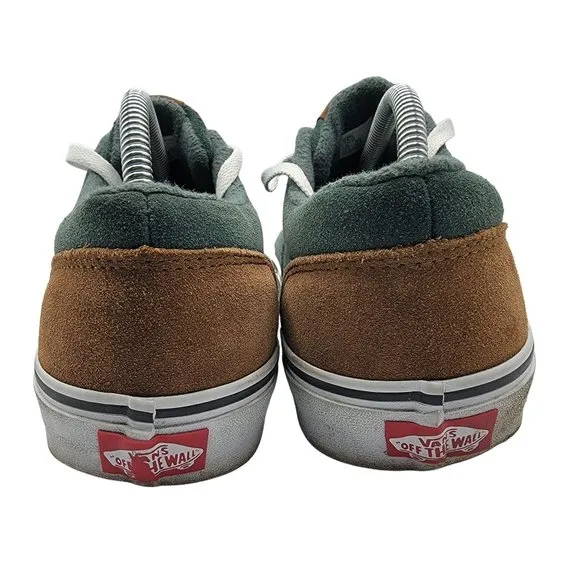 Vans Doheny Mens Size 10 Green Suede Casual Low Top Lace Up Shoes