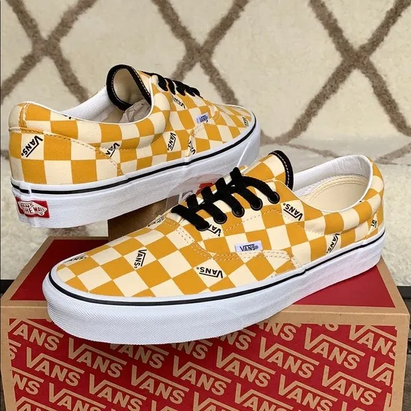 VANS ERA big checkerboard yellow/true white Mens